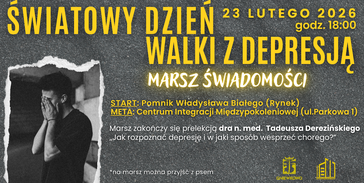 Gniewkowo włącza się w obchody Światowego Dnia Walki z Depresją